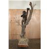 Image 4 : Life-sized BABOON with an OSTRICH Egg on a Decorative Base
