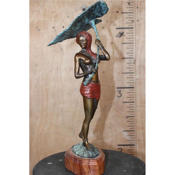 Original Bronze Exotic Woman Sculpture by Raj S. Paul Anjali, #1/26