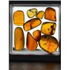 Image 1 : 10 Pieces of Authentic Myanmar AMBER Fossil Specimens with Insect Inclusions