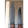 Image 3 : (2) KA-BAR USMC Fixed Blade KNIVES with Leather Sheaths