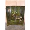 Image 1 : Don Andres Designers Hand-painted 4 Panel Folding Room Divider or Screen
