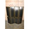 Image 8 : Don Andres Designers Hand-painted 4 Panel Folding Room Divider or Screen