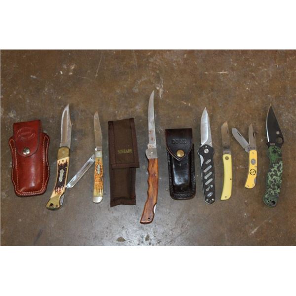 Big Lot of (7) POCKET KNIVES