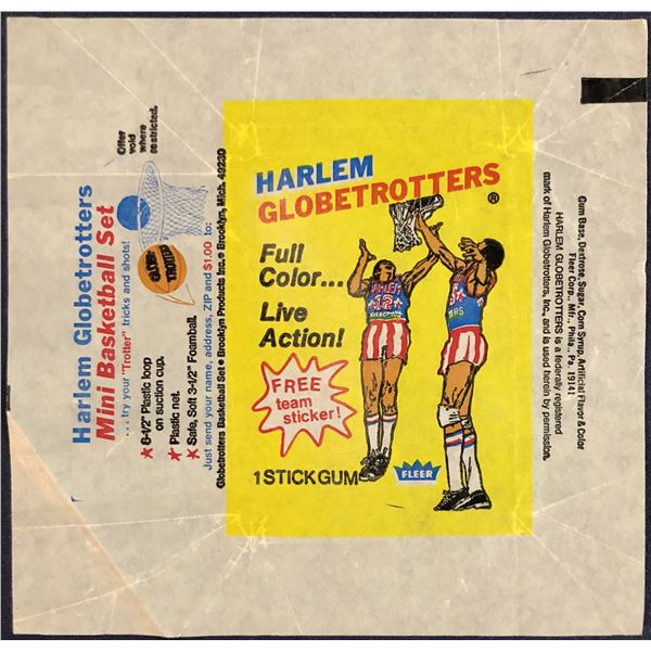 1971-72 FLEER HARLEM GLOBETROTTERS WRAPPER