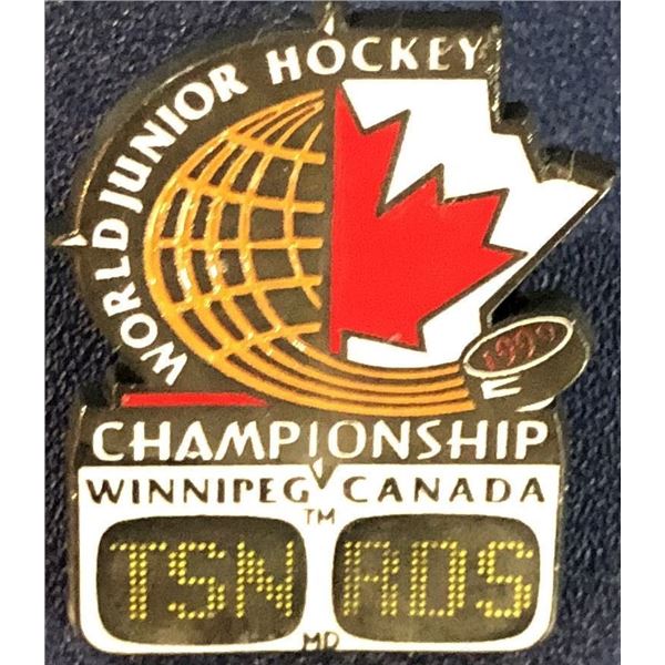 1999 WORLD JUNIORS HOCKEY LAPEL PIN