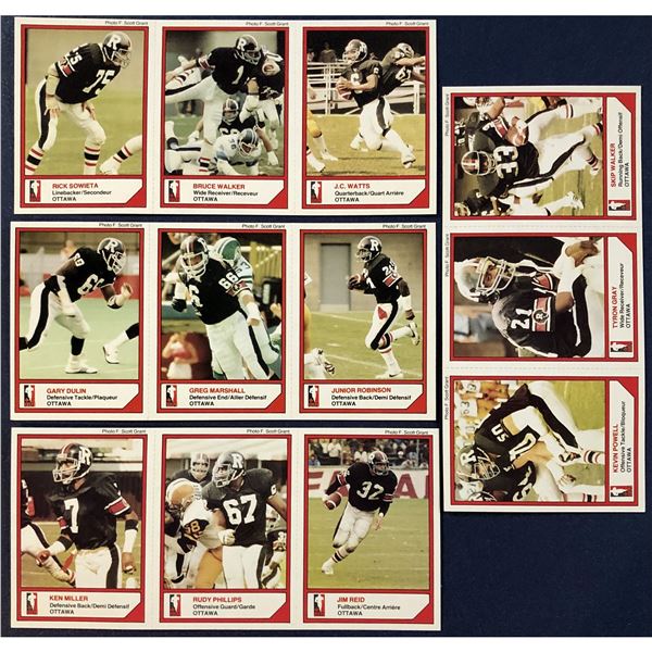 1984 McDONALD'S OTTAWA ROUGH RIDERS TEAM SET