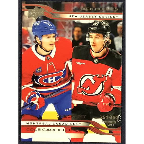 2025-26 UPPER DECK NHL COLE CAUFIELD / JACK HUGHES