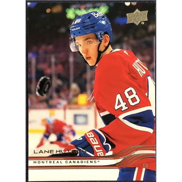 2025-26 UPPER DECK NHL LANE HUTSON ROOKIE CARD