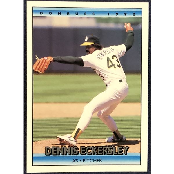 1992 DONRUSS BASEBALL DENNIS ECKERSLEY (HOF)
