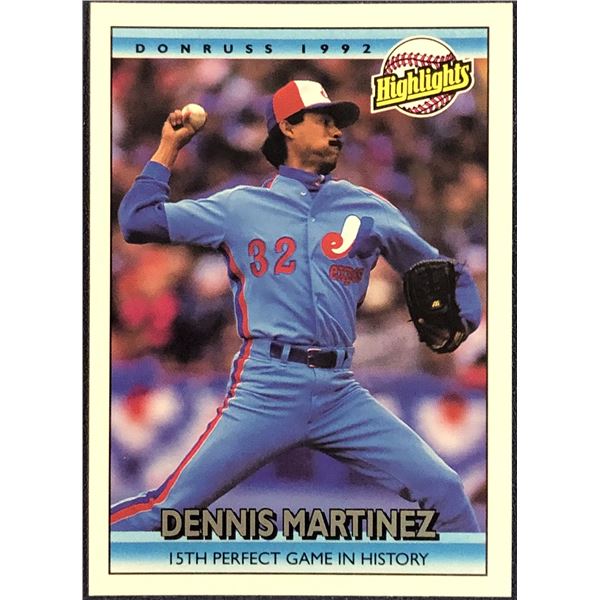 1992 DONRUSS BASEBALL DENNIS MARTINEZ