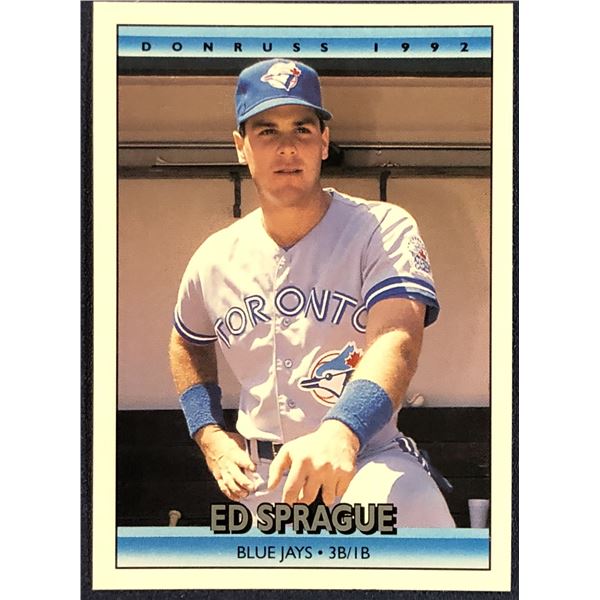 1992 DONRUSS BASEBALL ED SPRAGUE ROOKIE CARD