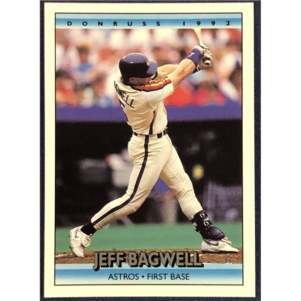 1992 DONRUSS BASEBALL JEFF BAGWELL (HOF) ROOKIE CARD