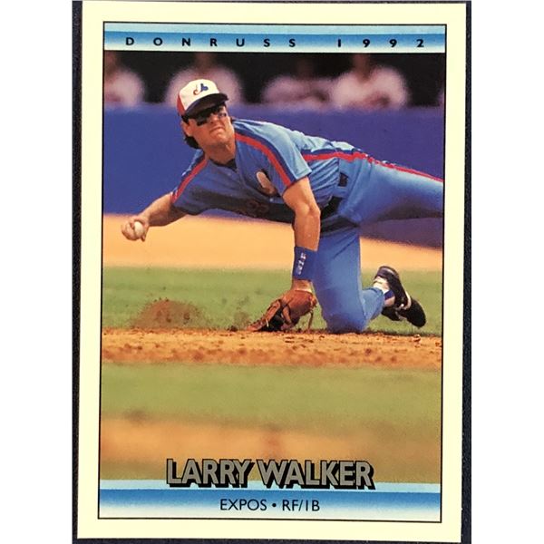 1992 DONRUSS BASEBALL LARRY WALKER (HOF)