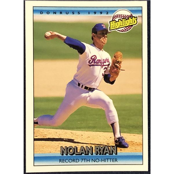 1992 DONRUSS BASEBALL NOLAN RYAN (HOF)
