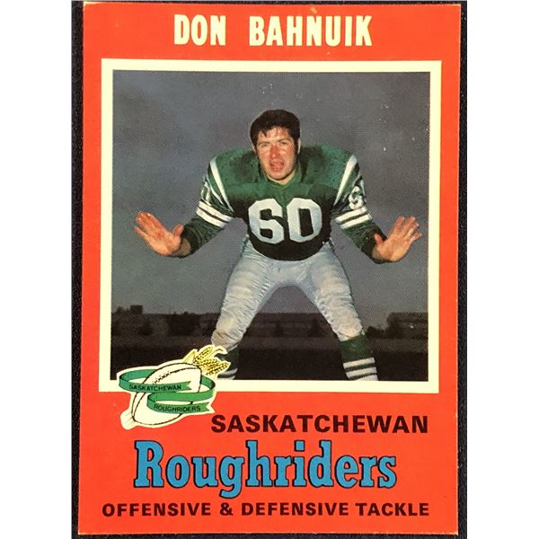 1971 O-PEE-CHEE CFL DON BAHNUIK