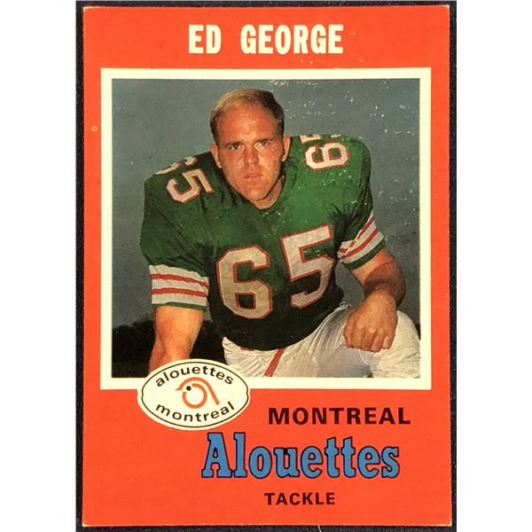 1971 O-PEE-CHEE CFL ED GEORGE