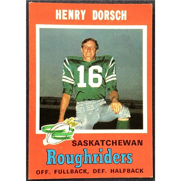 1971 O-PEE-CHEE CFL HENRY DORSCH