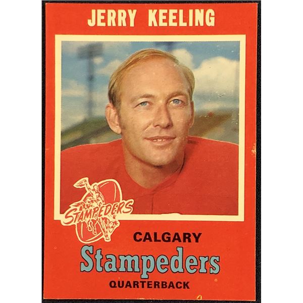 1971 O-PEE-CHEE CFL JERRY KEELING