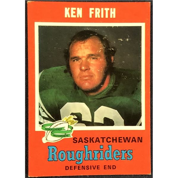 1971 O-PEE-CHEE CFL KEN FRITH