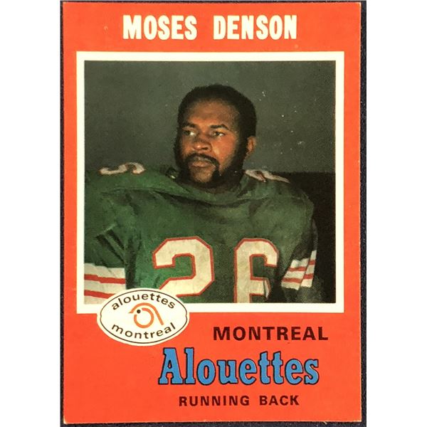 1971 O-PEE-CHEE CFL MOSES DENSON