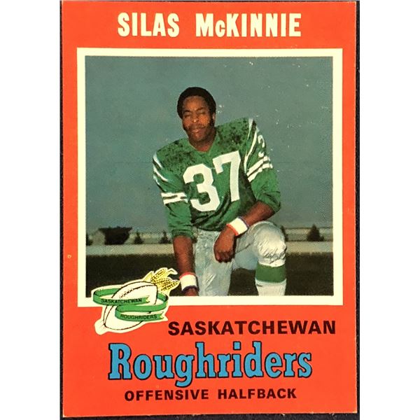 1971 O-PEE-CHEE CFL SILAS McKINNIE