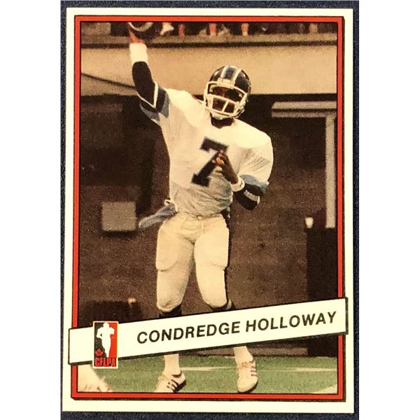 1985 JOGO CFL FOOTBALL CONREDGE HOLLOWAY (HOF)