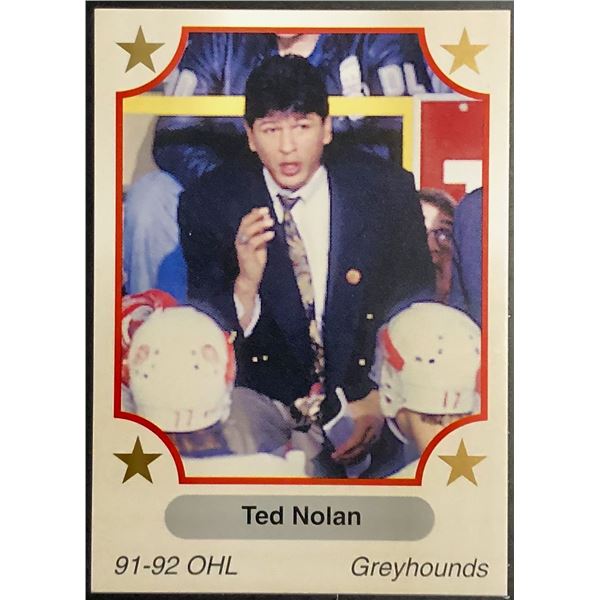 1991-92 JUNIOR CARD - TED NOLAN