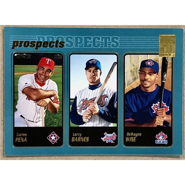 2001 TOPPS CARLOS PENA ROOKIE CARD