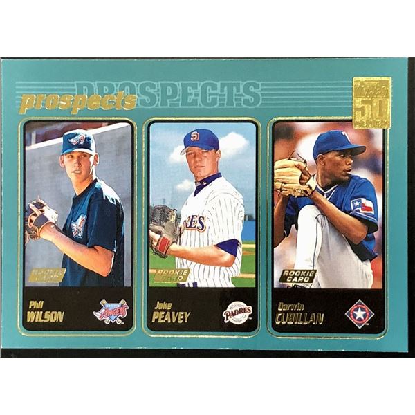 2001 TOPPS JAKE PEAVY ROOKIE CARD