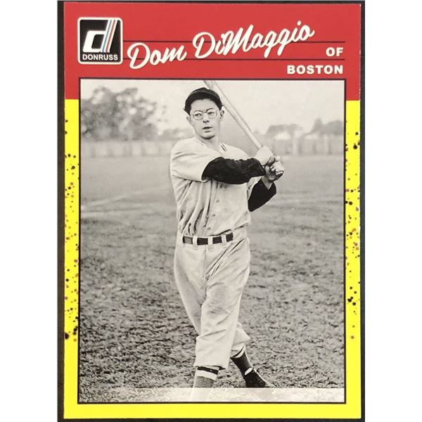 2023 DONRUSS YELLOW PARALLEL RETRO DOM DiMAGGIO
