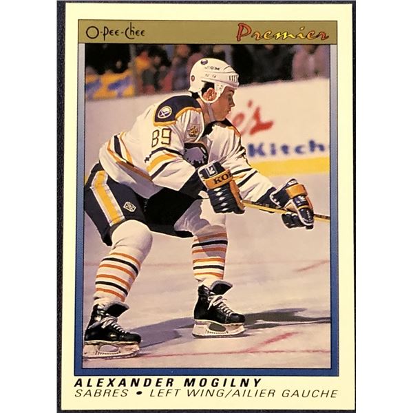 1990-91 O-PEE-CHEE PREMIER NHL ALEXANDER MOGILNY (HOF) ROOKIE CARD