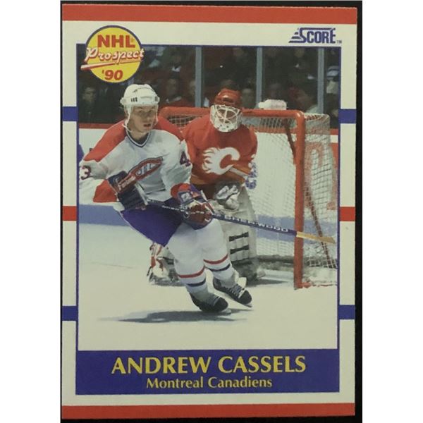 1990-91 SCORE ANDREW CASSELS ROOKIE CARD