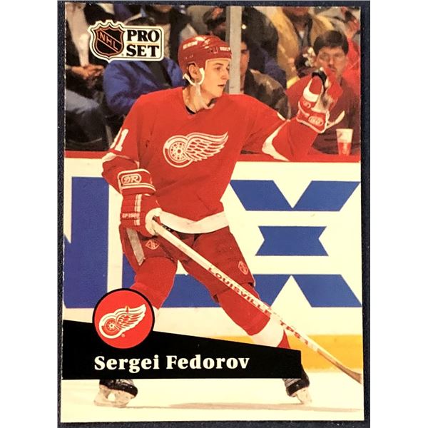 1991-92 PRO SET NHL SERGEI FEDEROV (HOF) ROOKIE CARD