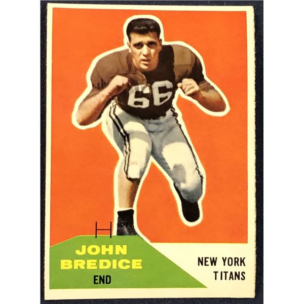 1960 FLEER NFL FOOTBALL JOHN BREDICE