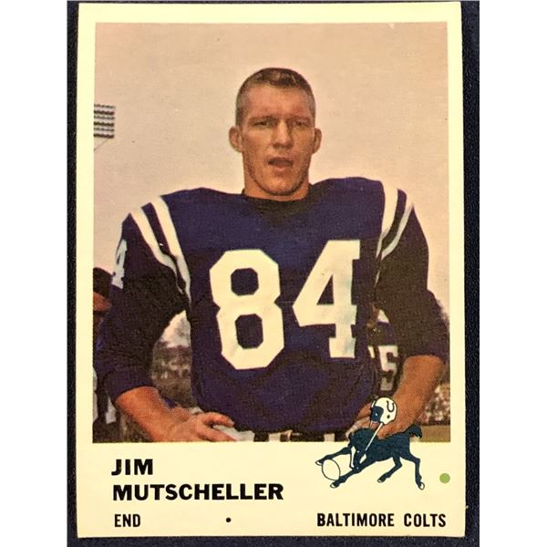 1961 FLEER NFL FOOTBALL JIM MUTSCHELLER