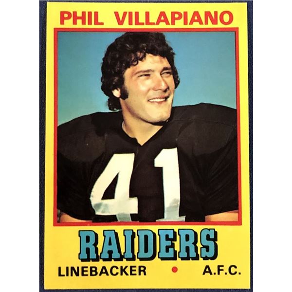 1974 TOPPS WONDER BREAD NFL FOOTBALL PHIL VILLAPIANO