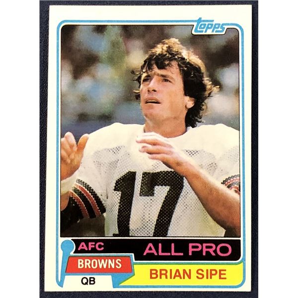1981 TOPPS NFL BRIAN SIPE