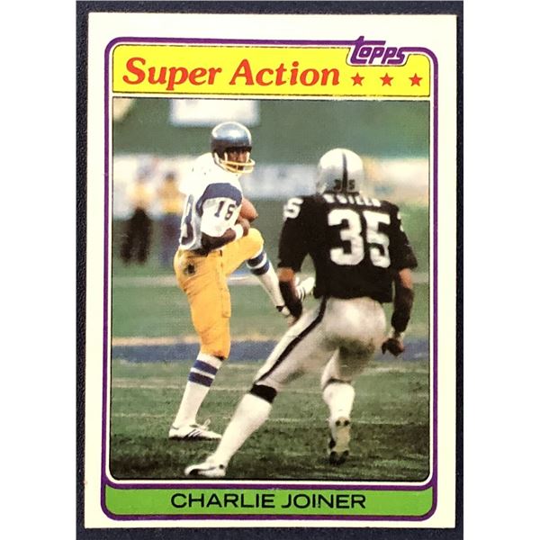 1981 TOPPS NFL CHARLIE JOINER (HOF)