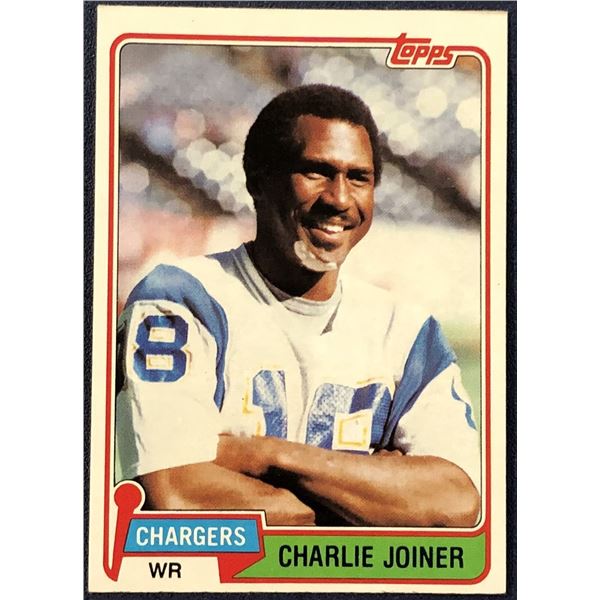 1981 TOPPS NFL CHARLIE JOINER (HOF)