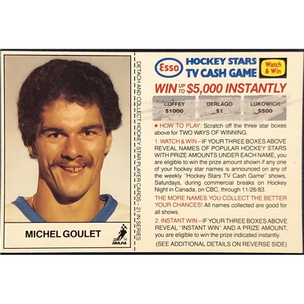1983-84 ESSO NHL MICHEL GOULET
