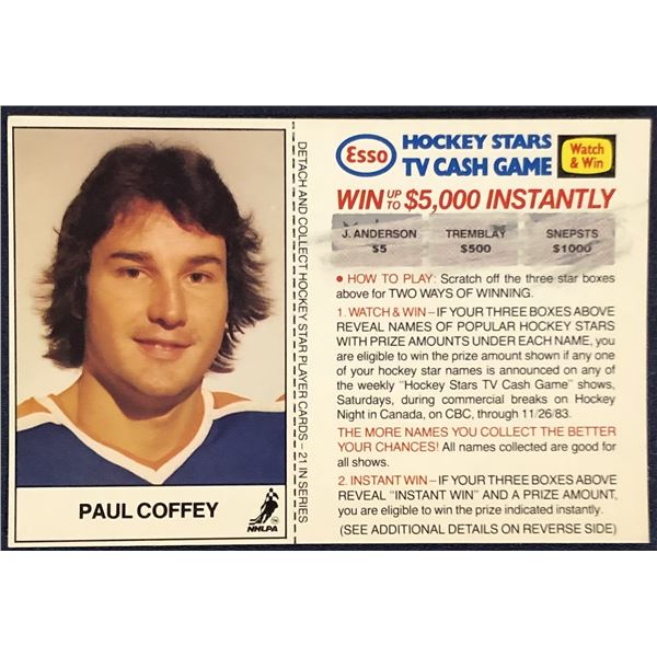 1983-84 ESSO NHL PAUL COFFEY