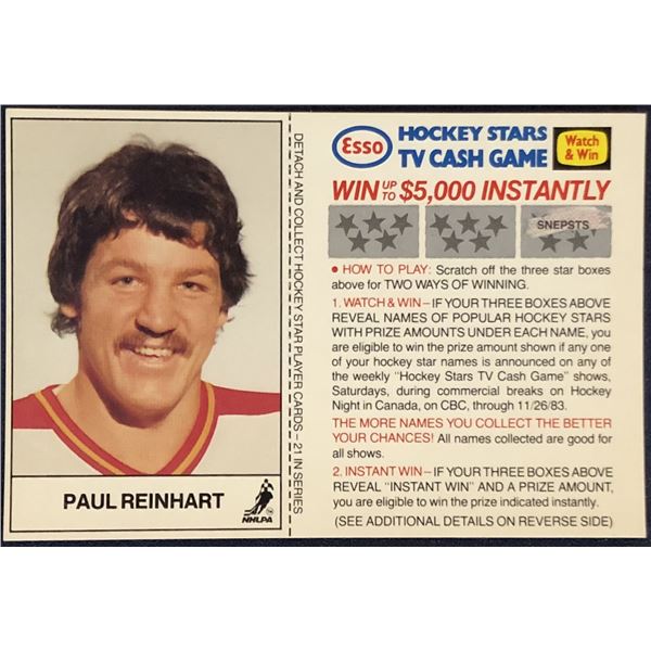 1983-84 ESSO NHL PAUL REINHART