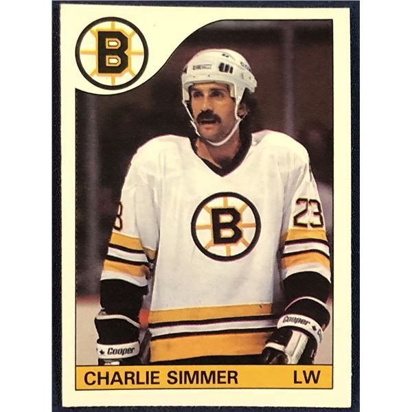 1985-86 O-PEE-CHEE NHL CHARLIE SIMMER