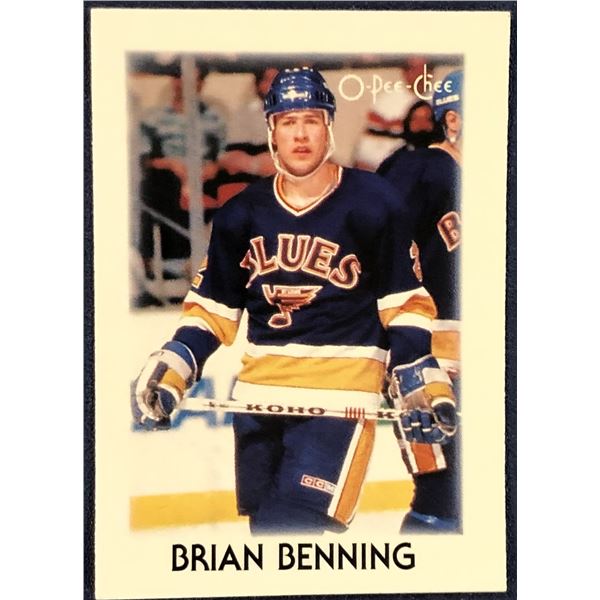 1987-88 O-PEE-CHEE NHL MINI - BRIAN BENNING
