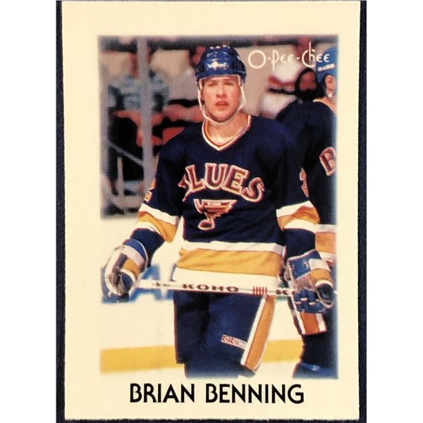 1987-88 O-PEE-CHEE NHL MINI - BRIAN BENNING