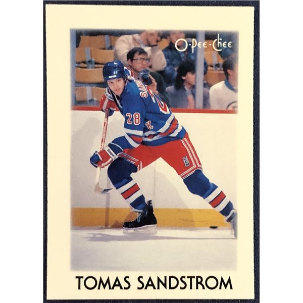 1987-88 O-PEE-CHEE NHL MINI - TOMAS SANDSTROM