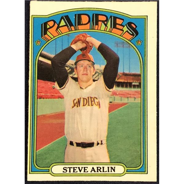 1972 O-PEE-CHEE BASEBALL STEVE ARLIN ROOKIE CARD