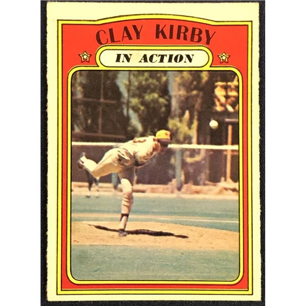 1972 O-PEE-CHEE BASEBALL CLAY KIRBY