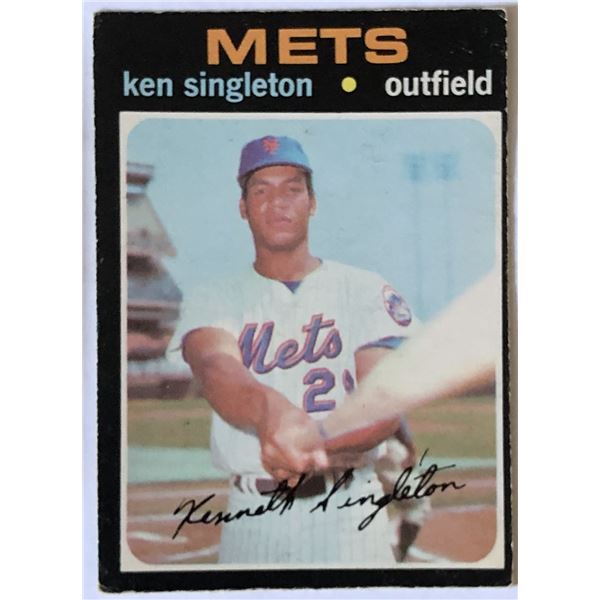 1971 O-PEE-CHEE KEN SINGLETON ROOKIE CARD