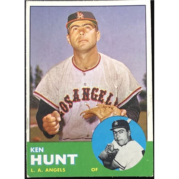 1963 TOPPS KEN HUNT